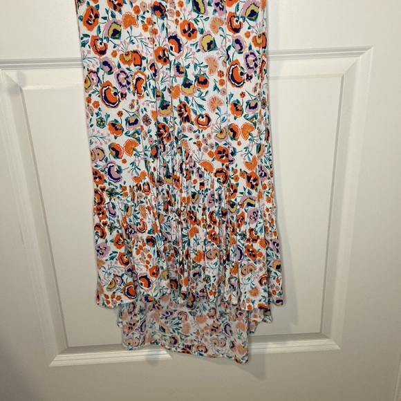 Brickell Off-White Floral Print Button-Front Swim Cover-Up - Picture 4 of 6